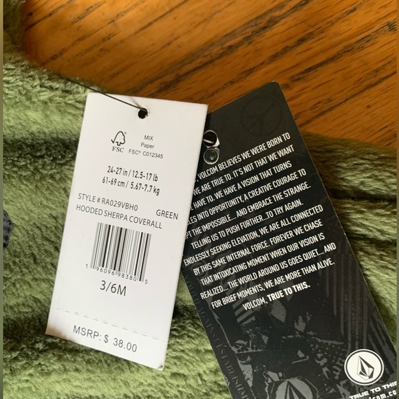 3-6mos onesie new Volcom - Picture 2 of 3